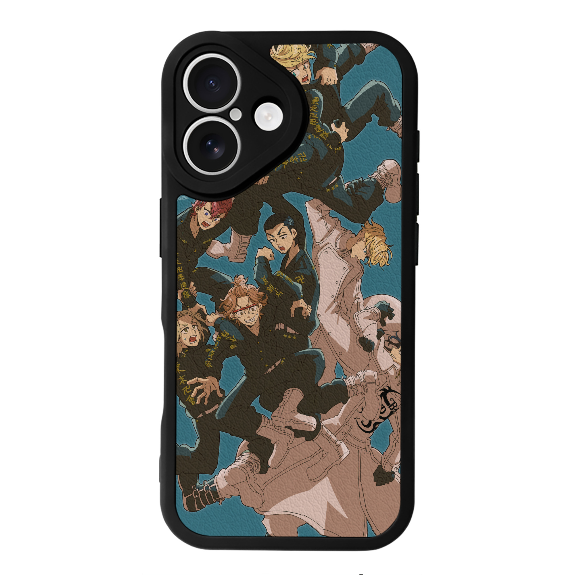 （画像用） 東京リベンジャーズ Tokyo Revengers 【iPhone 16シリーズ対応】シリコンスマホケース（レザー調） 材質：シリコン